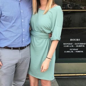 TShirt Dress - Medium - Green Blue